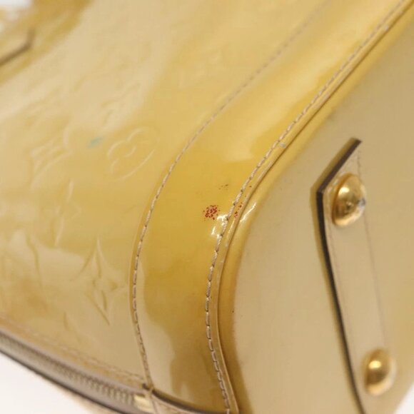 LOUIS VUITTON Monogram Vernis Alma PM Hand Bag Rose Angelique M90062 Auth 14046 - Picture 4 of 16